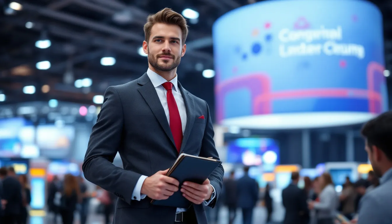 BA professional person is engaged in conversation at a networking event, surrounded by others in a lively atmosphere, highlighting the importance of career development and exploring job opportunities in a cooling job market. This setting emphasizes the significance of skill development and professional growth for long-term career advancement.